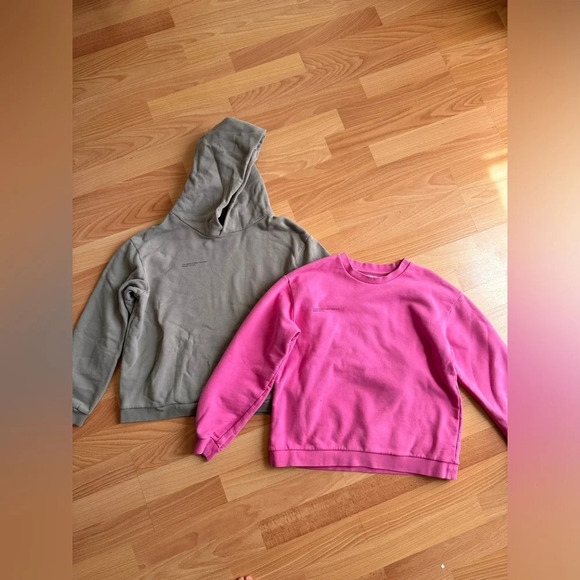 Other - 2 pcs Pangaia girl cotton hoodies 12 year